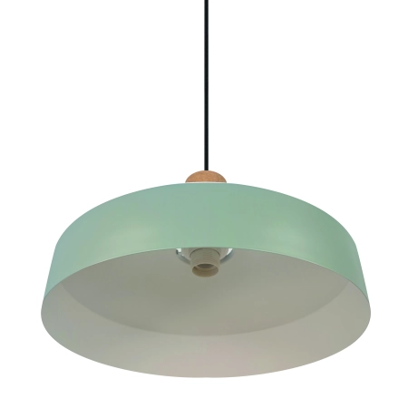 Lampa wisząca zielona z drewnianym dodatkiem Elvas NO2512033023 - Nordlux